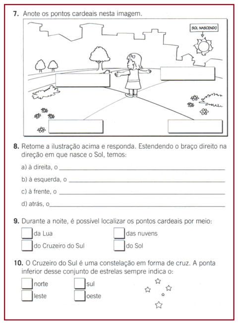 Atividades Pontos Cardeais Para Imprimir Localiza O